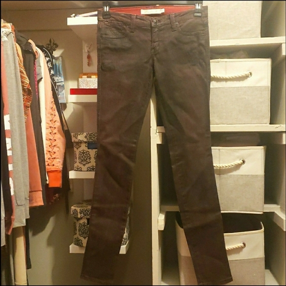 Frankie B Coated Low Rise Skinny Jeans, 26 - Picture 9 of 12